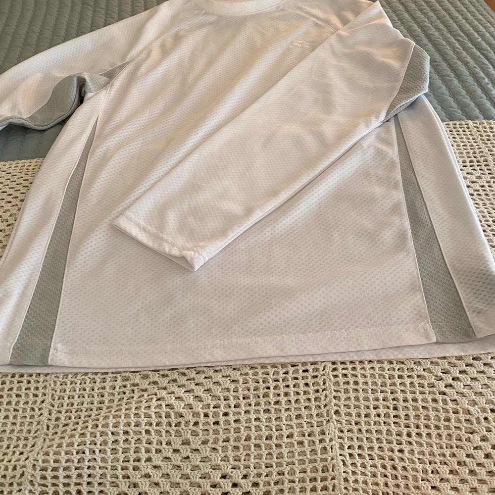 Mens STARTER White Long Sleeve Shirt
